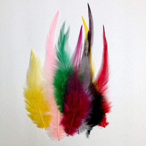 AussieSuperStore Art & Craft Essentials Craft Feathers Assorted color Craft Feathers Assorted color| Artificial Feathers|Synthetic Feathers FEA-502